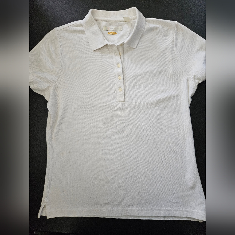 NWT - Greg Norman Play Dry White Polo Shirt - Size XL